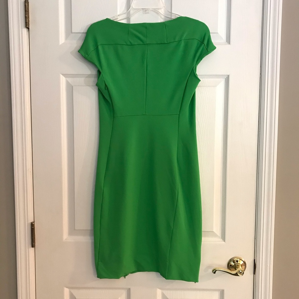 Diane Von Furstenberg Green Cap Sleeve Dress - Picture 4 of 10